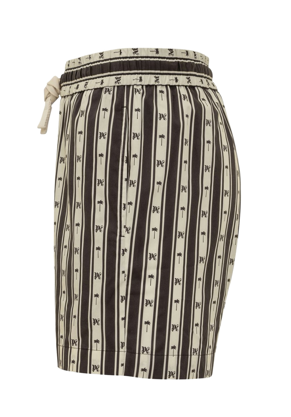 PALM ANGELS PA Monogram Striped Shorts