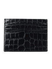 Palm angels black logo card holder