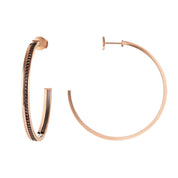 Quatre classique hoop earrings, large model
