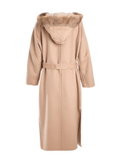 REVERSIBLE LONG COAT WITH MINK FUR