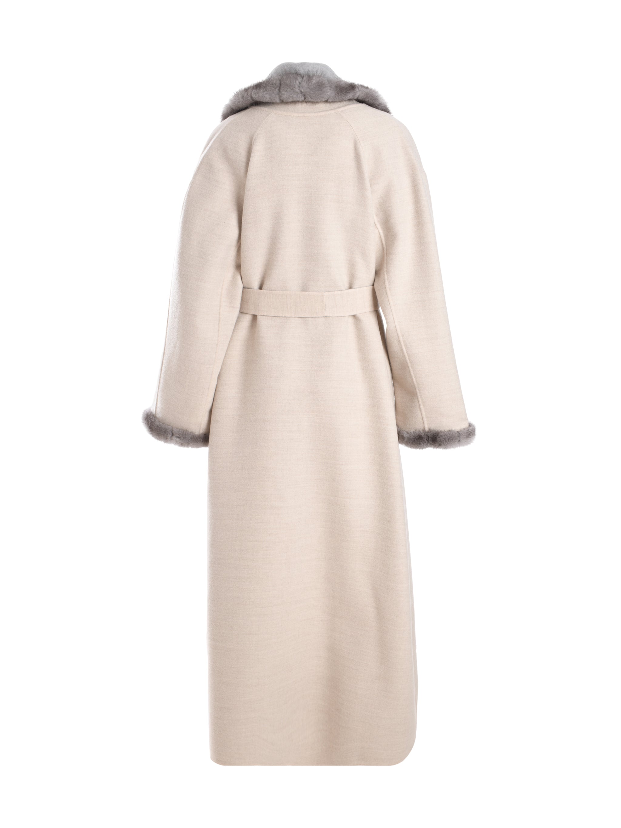 REVERSIVABEL ABAYA FRONT ALL OVER WHITE MINK