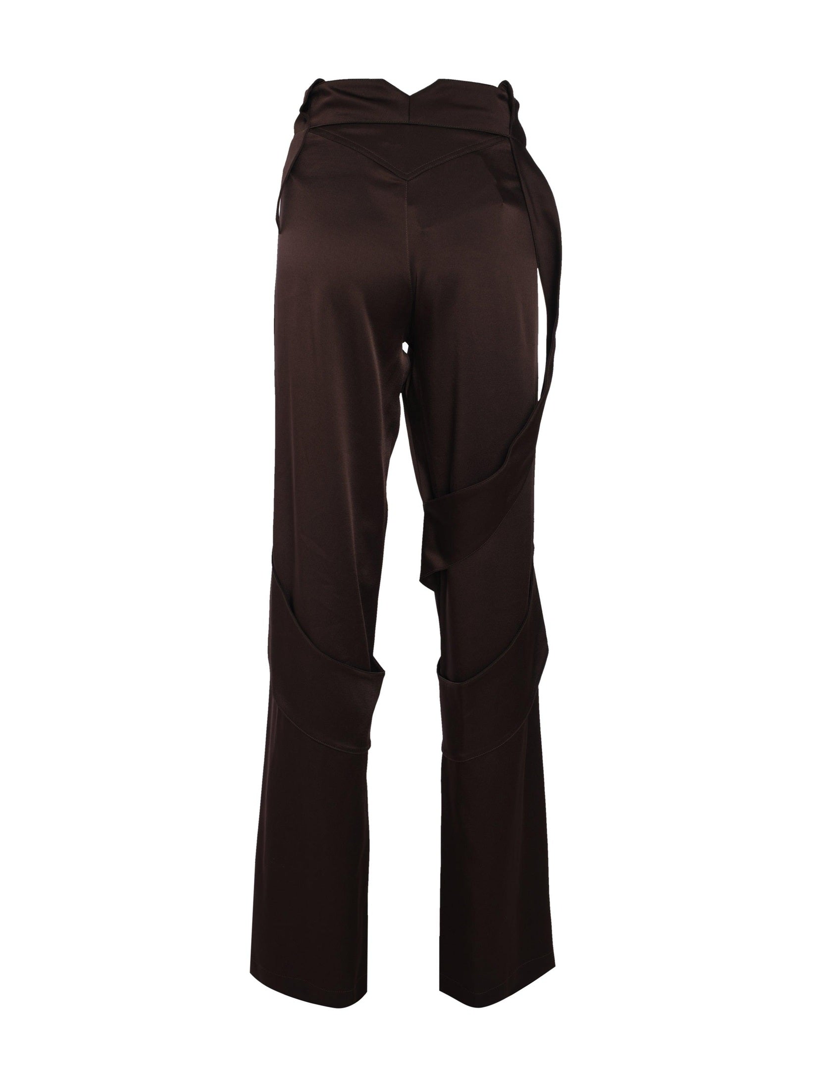 Cargo satin pants