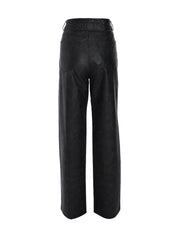 Textured straight pants