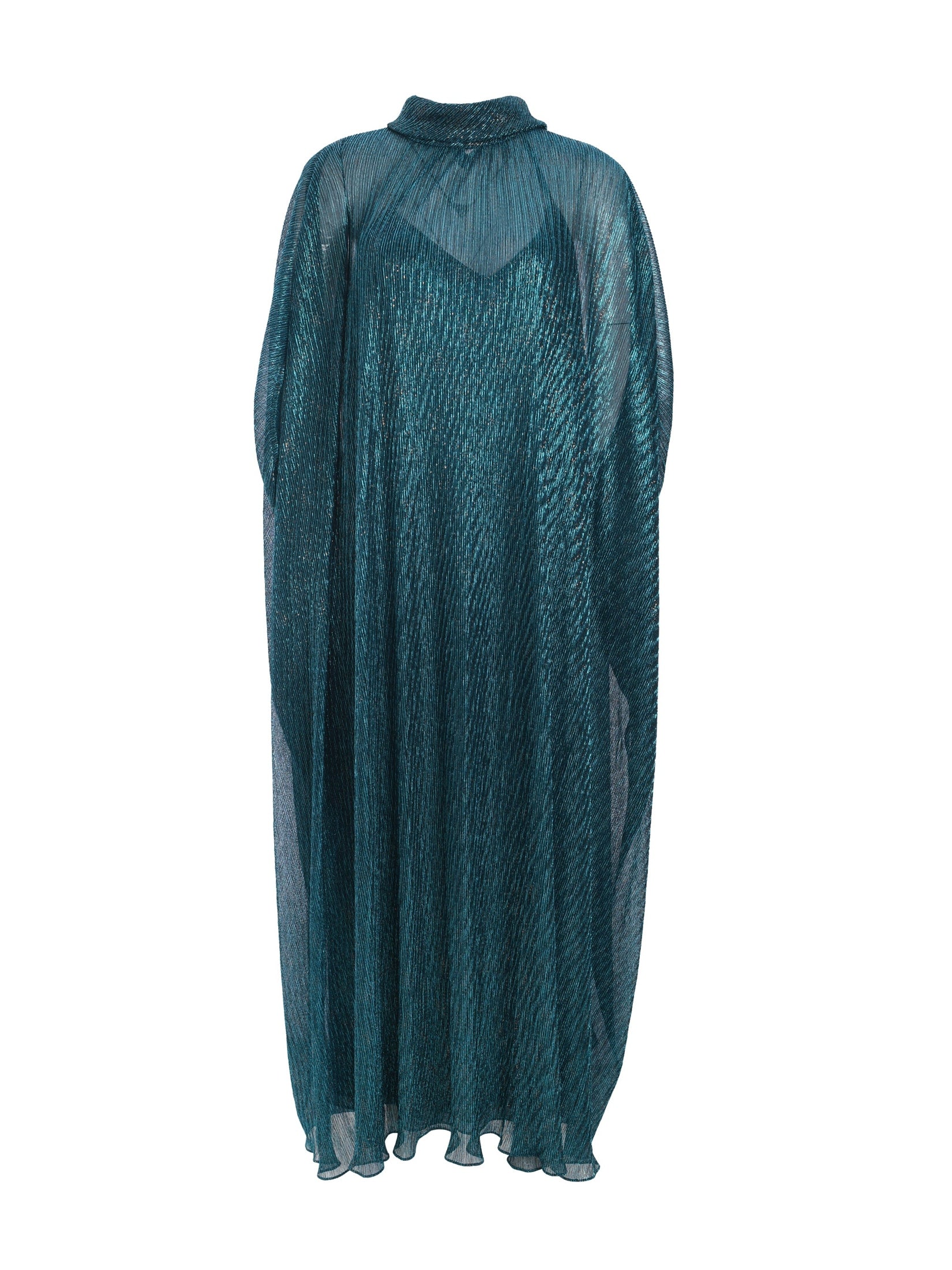 Long dress stardust metallic