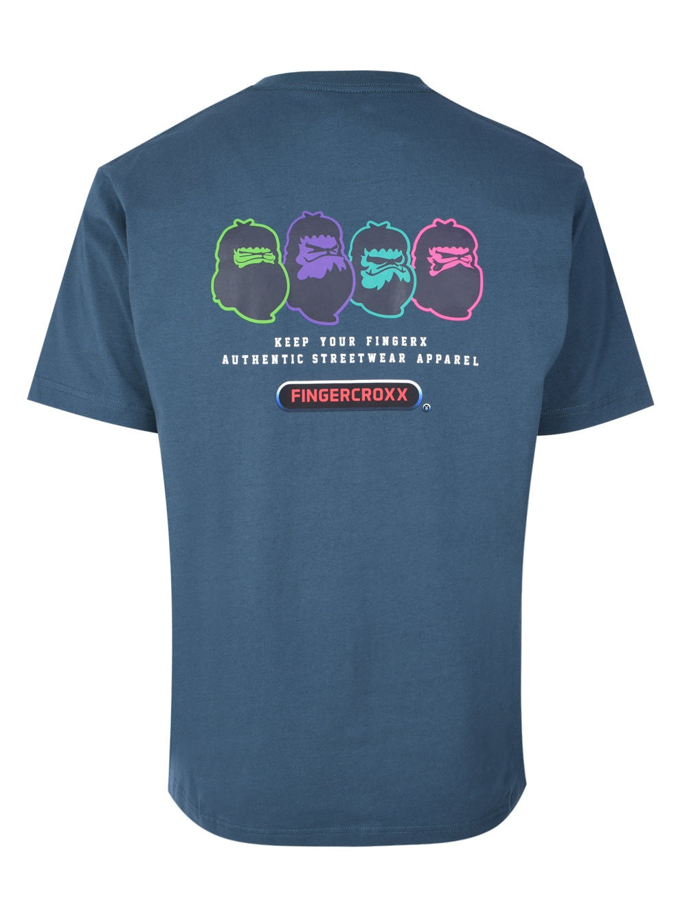 Men keep your fingerx t-shirt in dark blue