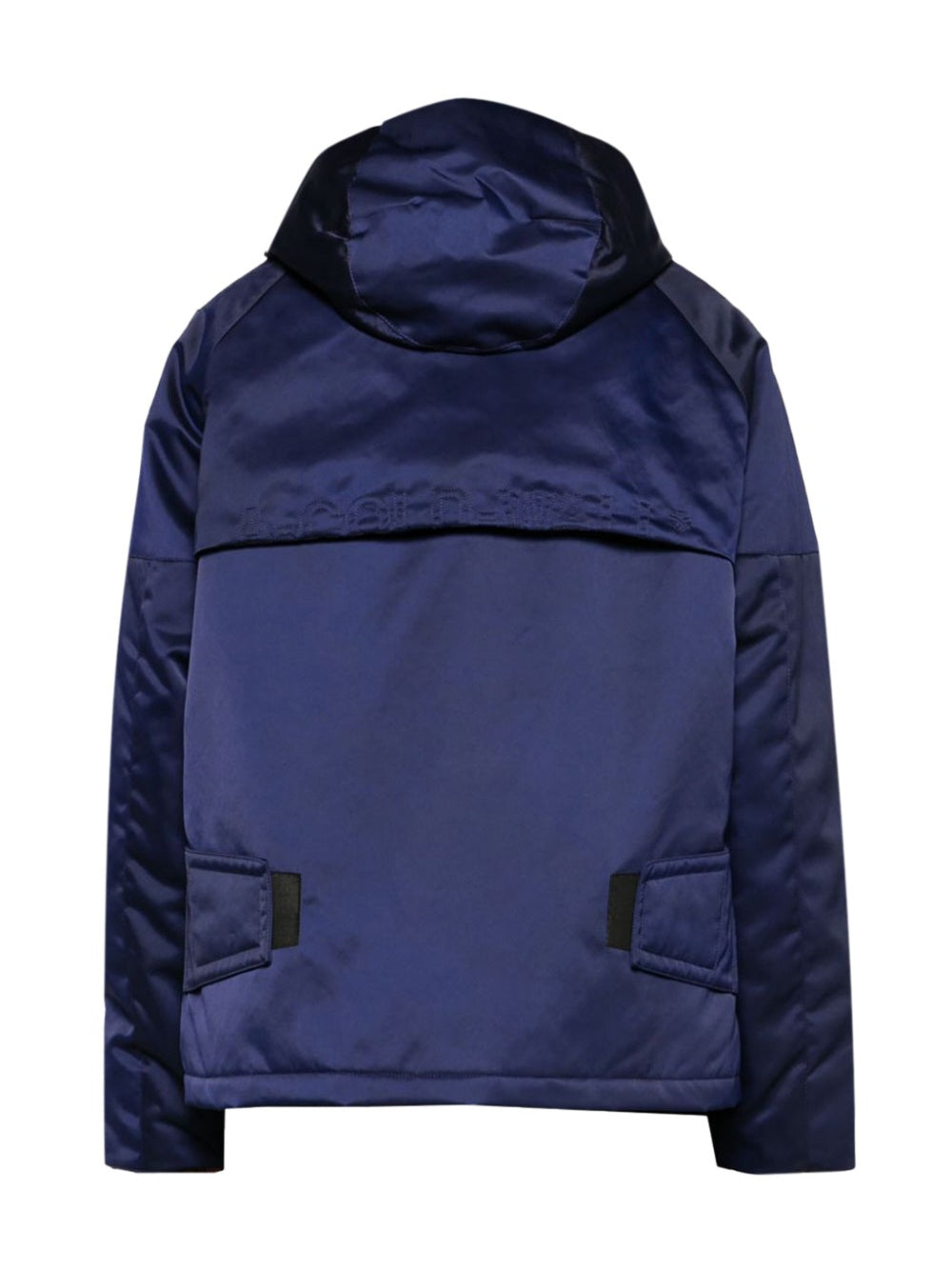 A-cold-wall* overdye logo-plaque panelled hooded jacket