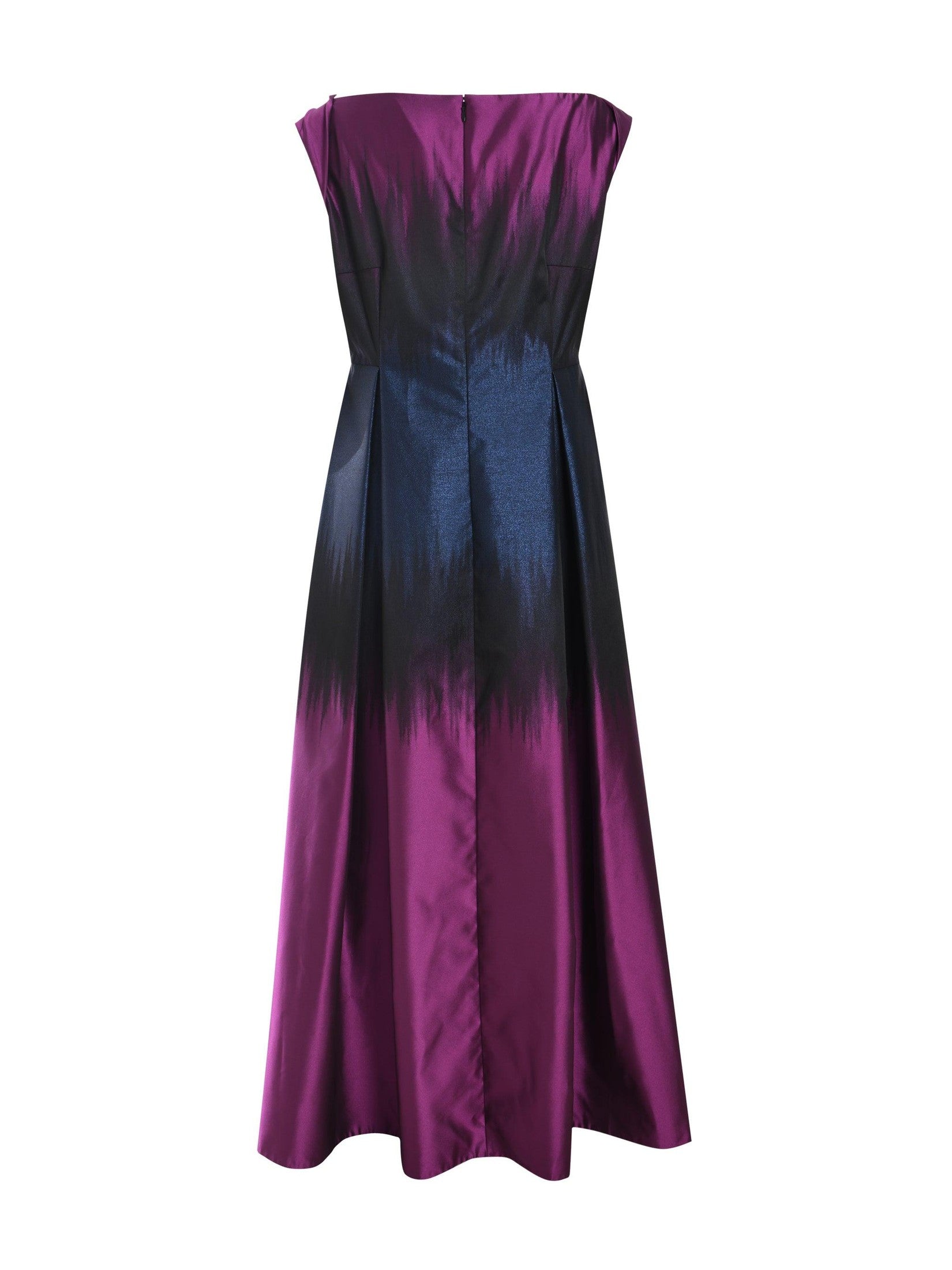 Long dress ombre jacquard