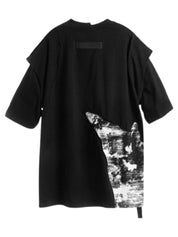 MWM DOUBLE TEXTURE JACQUARD/COTTON T-SHIRT