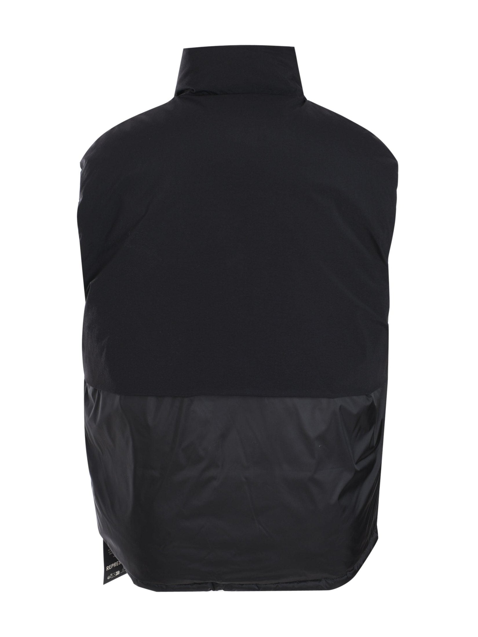 Layered puffer gilet