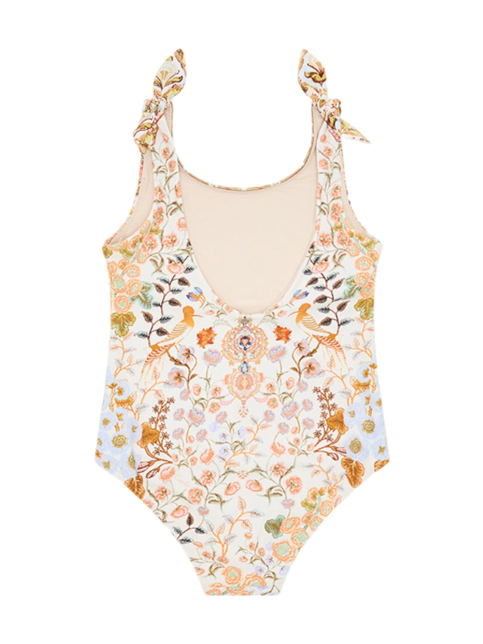 Kids tie shoulder one piece