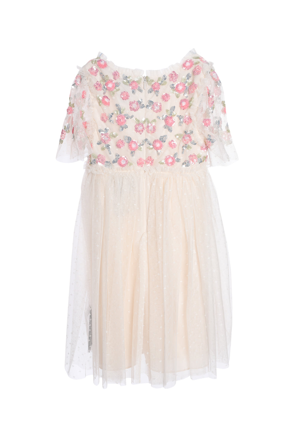 SHIMMER DITSY BODICE KIDS DRESS