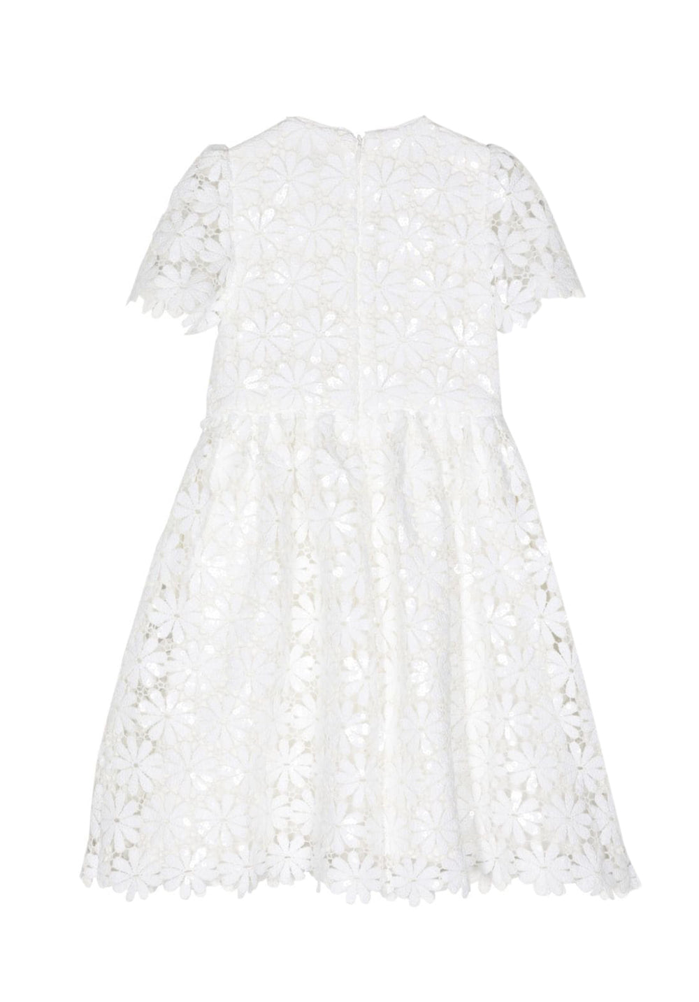 WHITE SEQUIN GUIPURE DRESS