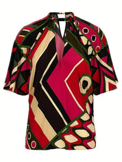 Woman woven s.s. top