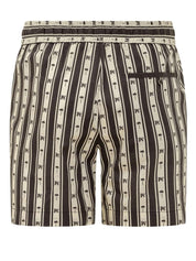 Palm angels pa monogram striped shorts