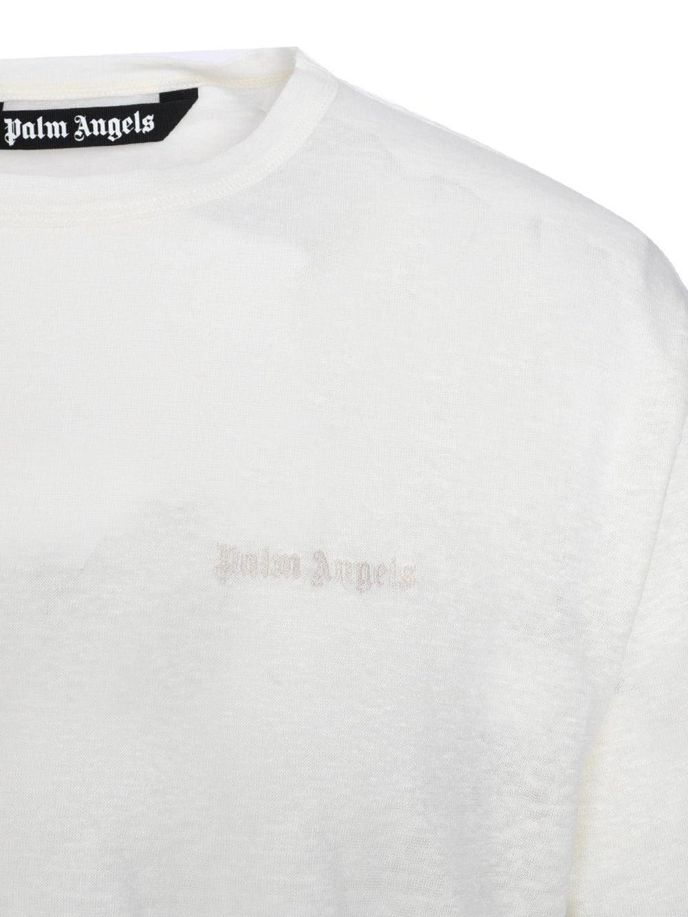 Classic linen  logo tee off white off wh