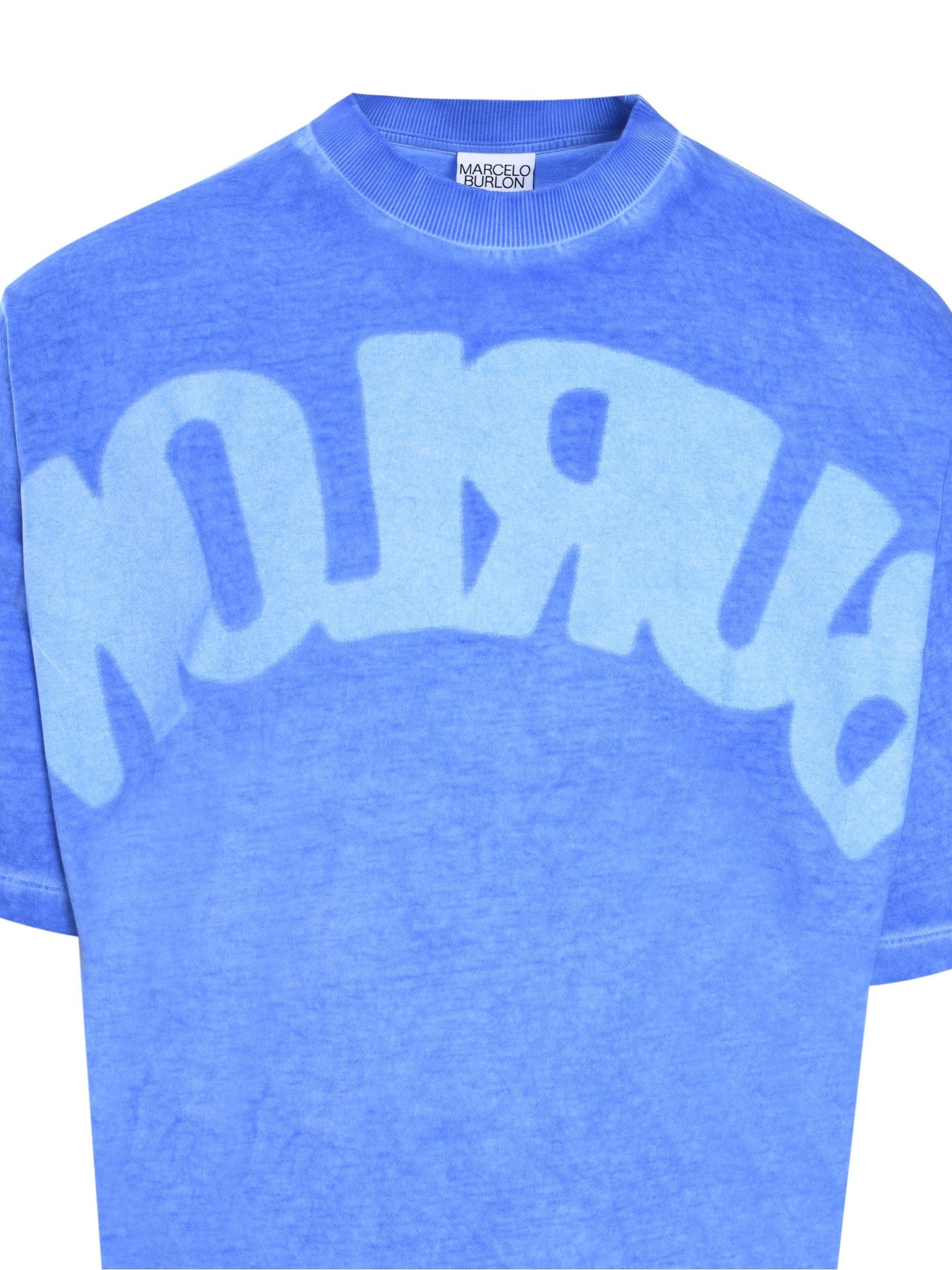 Burlon over t-shirt cobalt