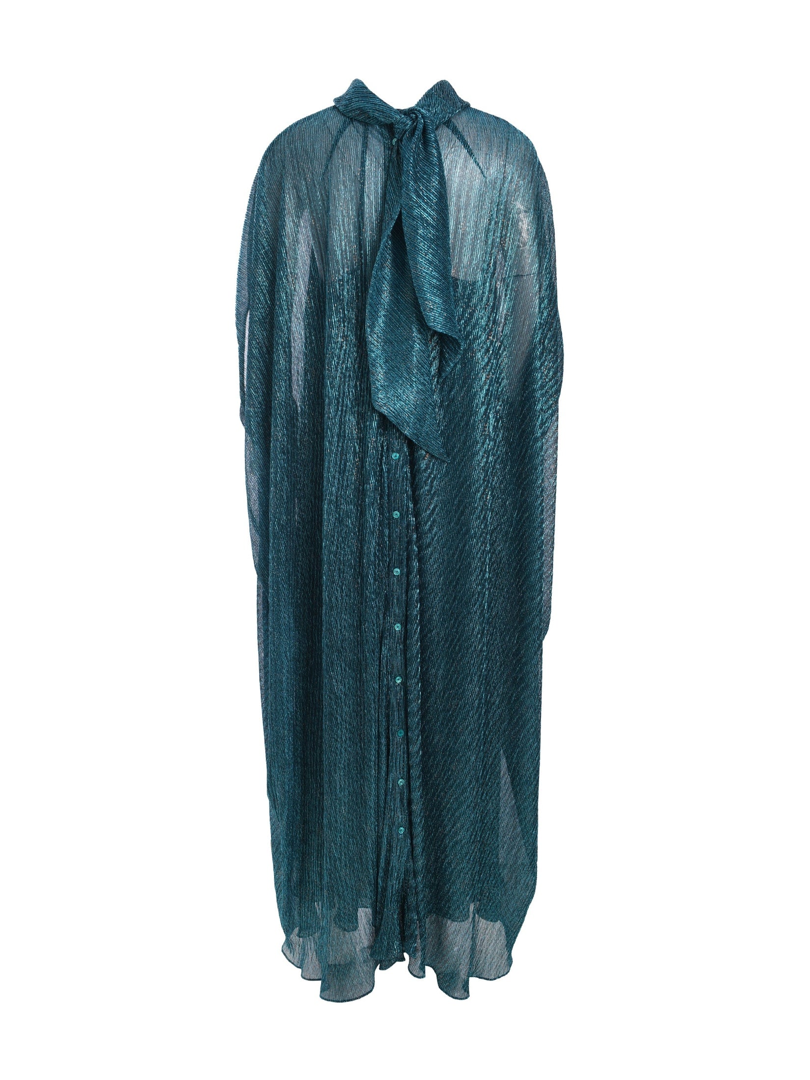 Long dress stardust metallic