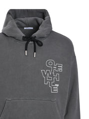 OUTLINE ARROW SKATE HOODIE BLACK - WHITE