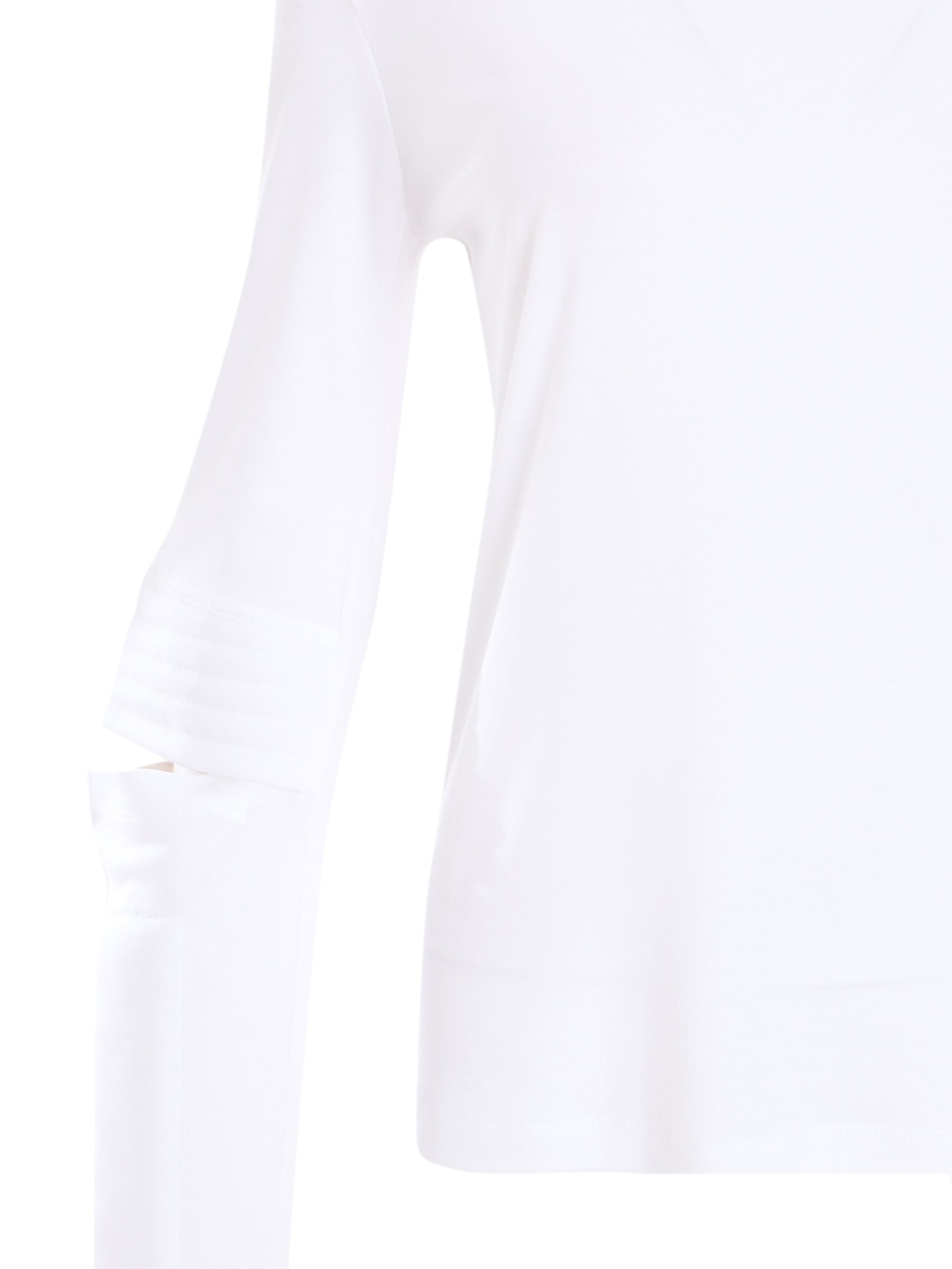 Astro Crew Silky Long Sleeve Top - White