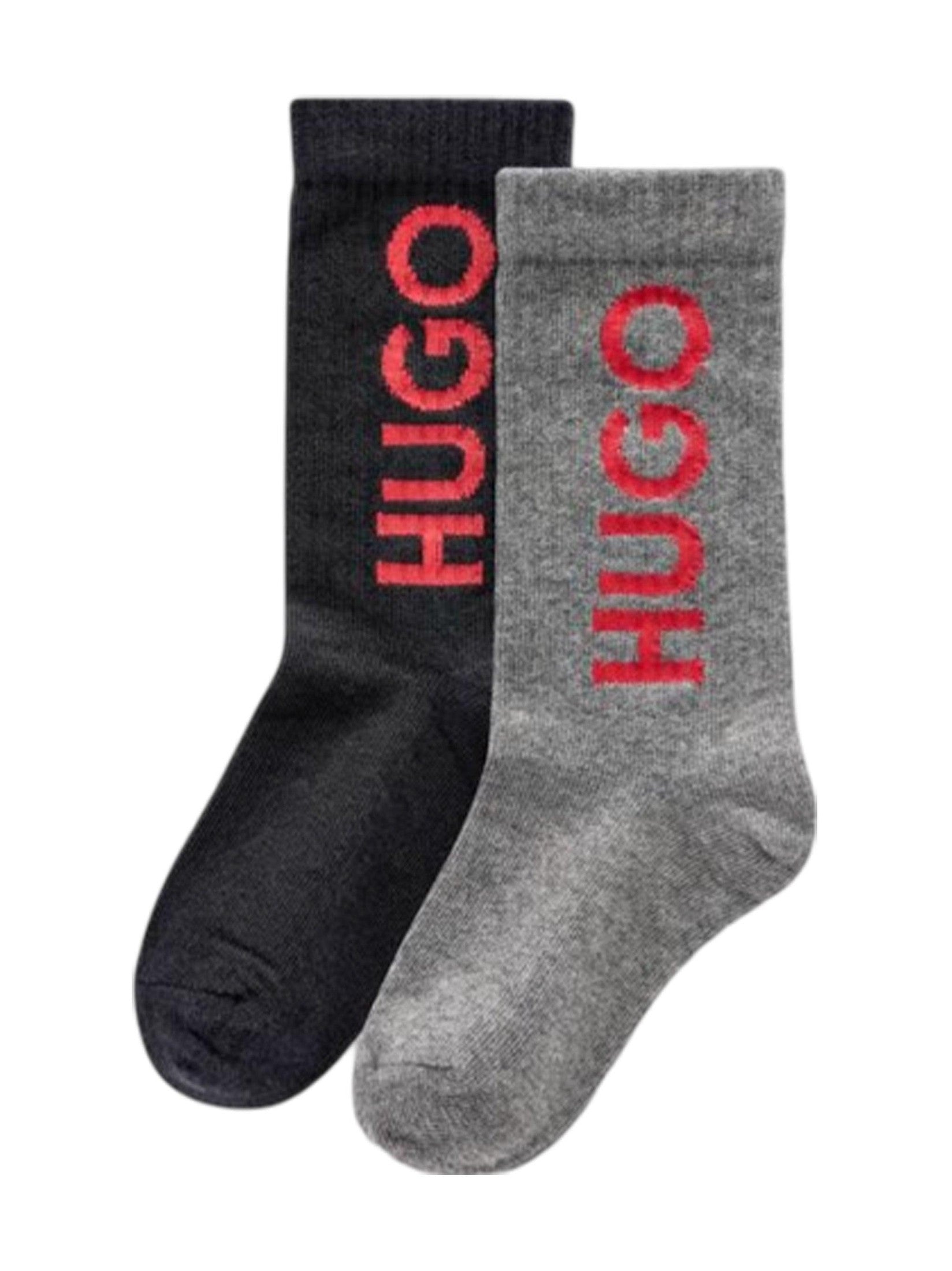 Hugo kids 2-pack logo sock