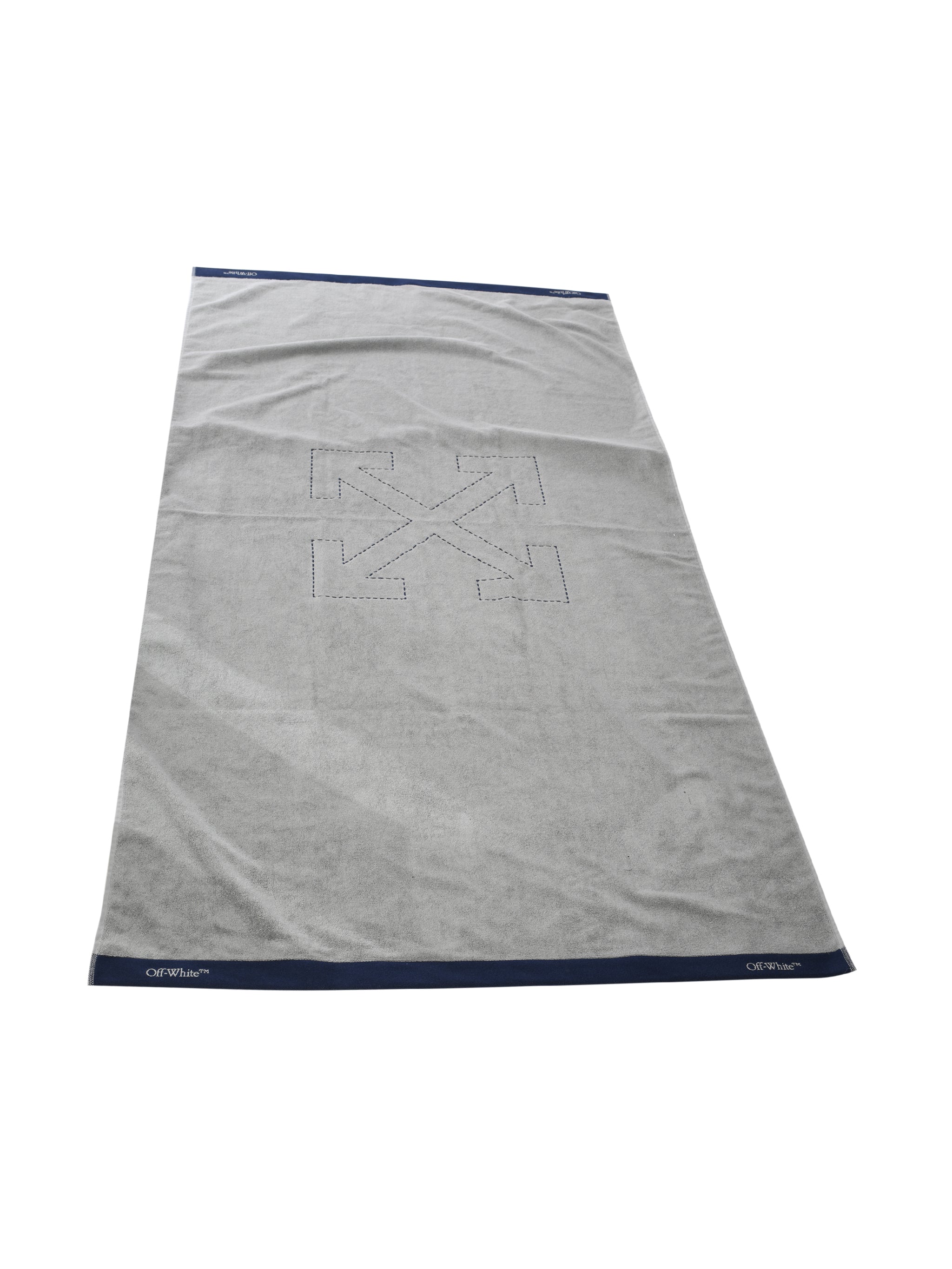 SIN TERRY CLOTH BEACH TOWEL GREY BLUE