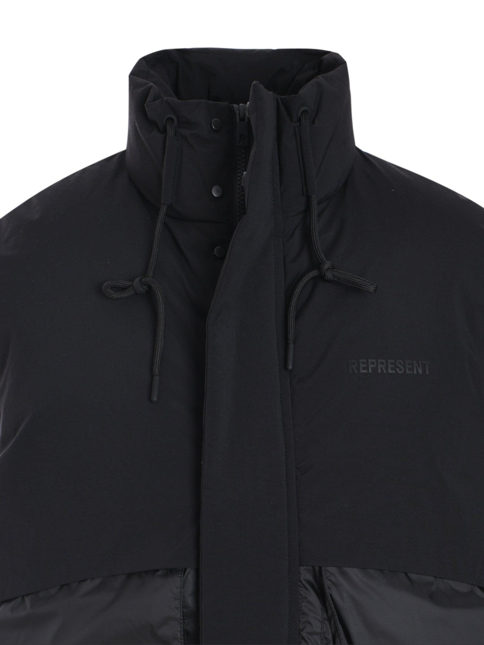 Layered puffer gilet