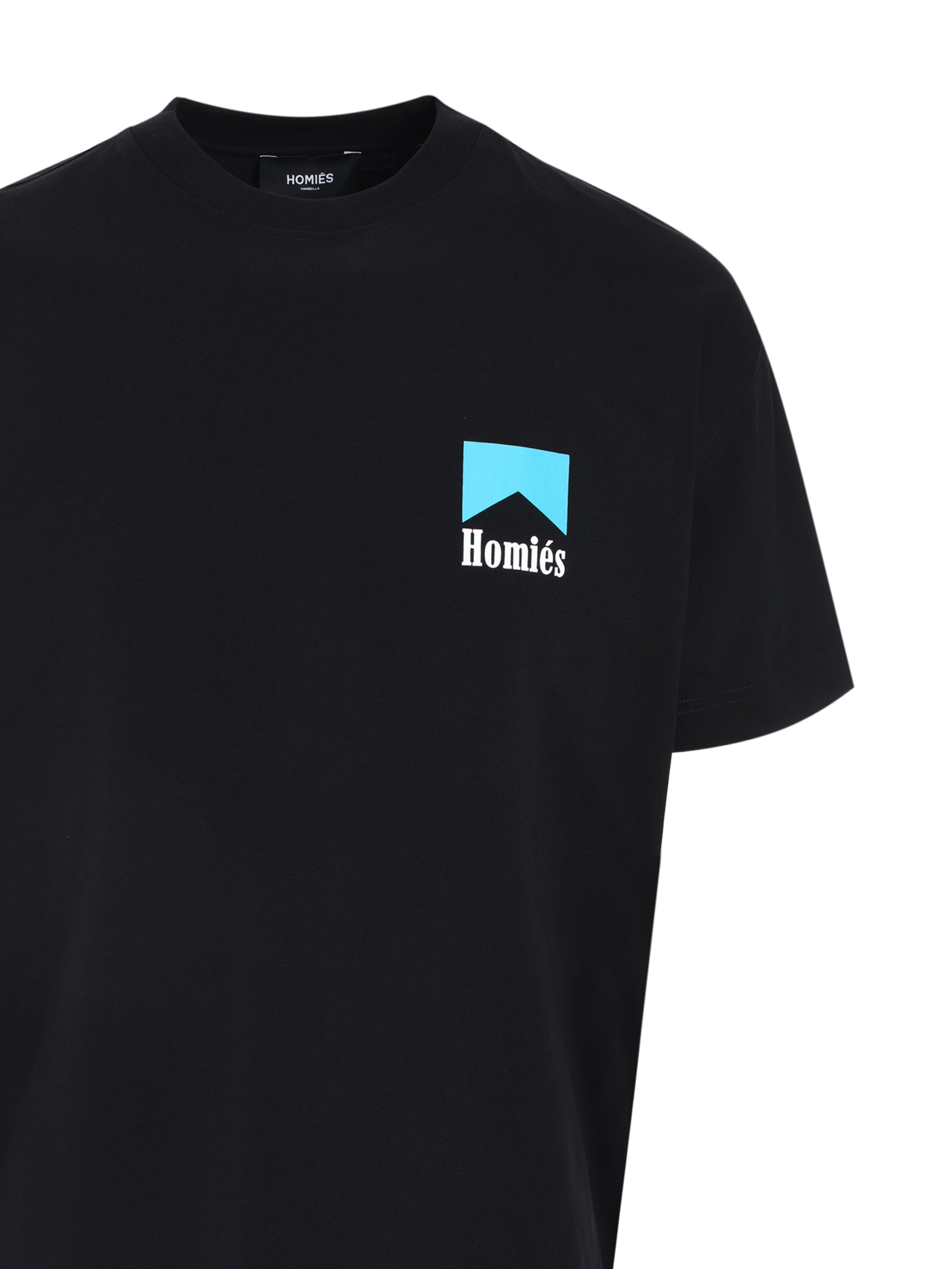 HOMIES MARBELLA T-SHIRT BLACK TURQUOISE