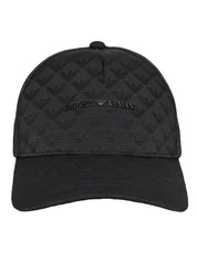 Emporio armani logo print cap