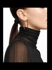 Quatre classique hoop earrings, large model