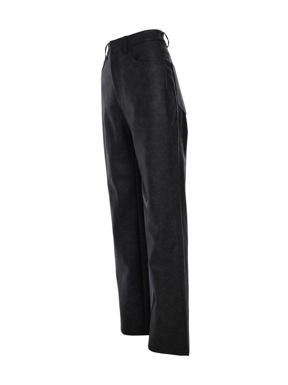 Textured straight pants