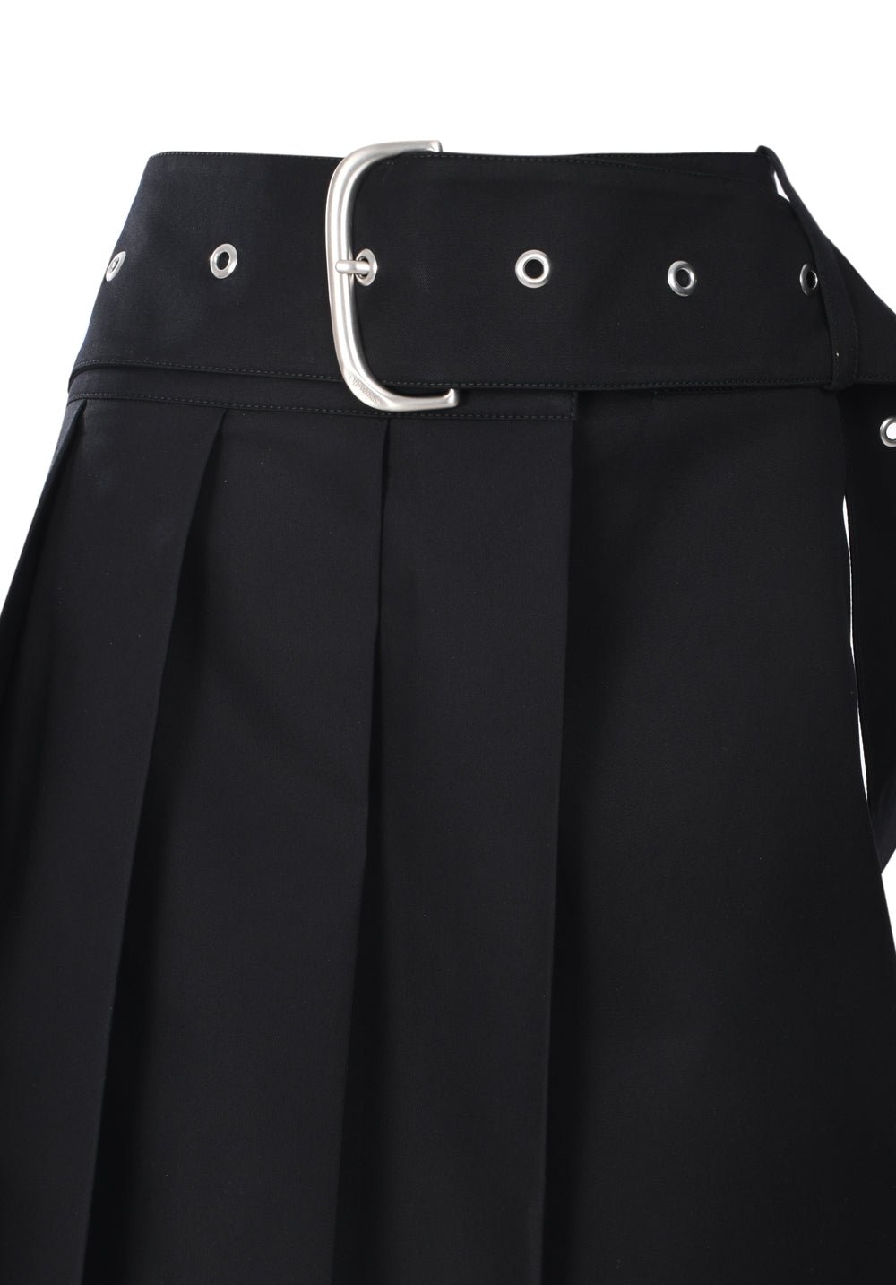 Off-White wraparound pleated mini skirt