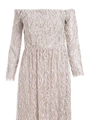 LACE FULL LENGTH SLEEVE DRESS