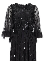 Sequin dash ballerina dress