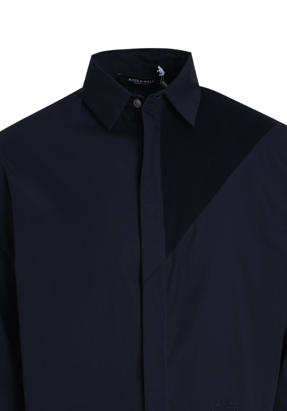 WOVEN CONTRAST PANEL SHIRT