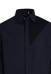 WOVEN CONTRAST PANEL SHIRT