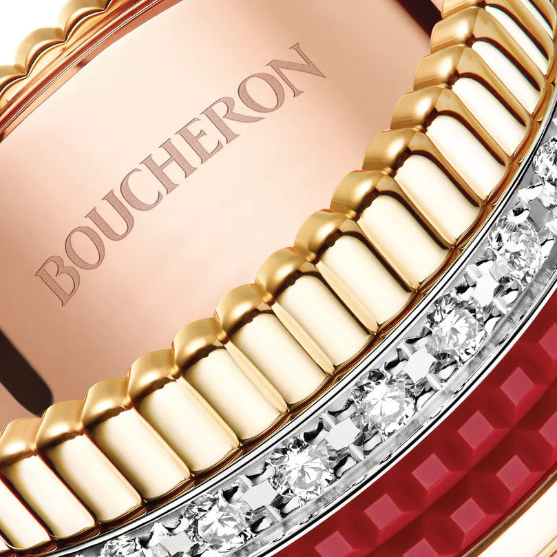 Quatre red edition large ring