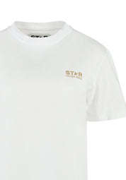 STAR W'S REGULAR T-SHIRT /LOGO/ BIG STAR BACK/ GLITTER