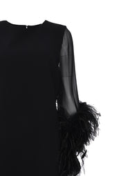 IZOLA FEATHER DETAIL DRESS