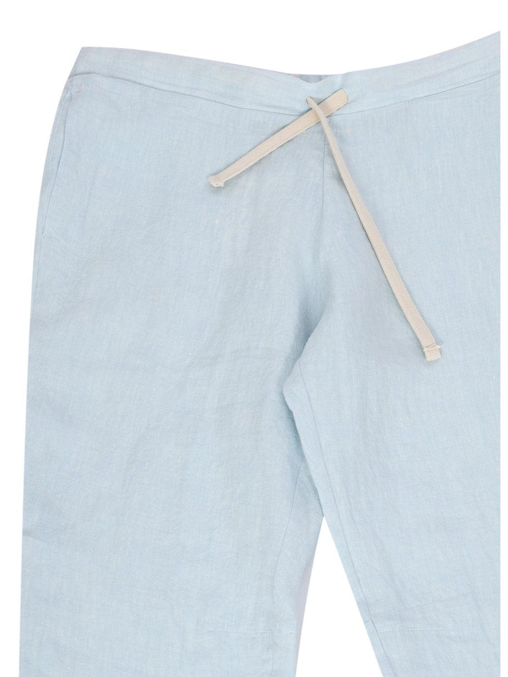 Linen drawstring trousers