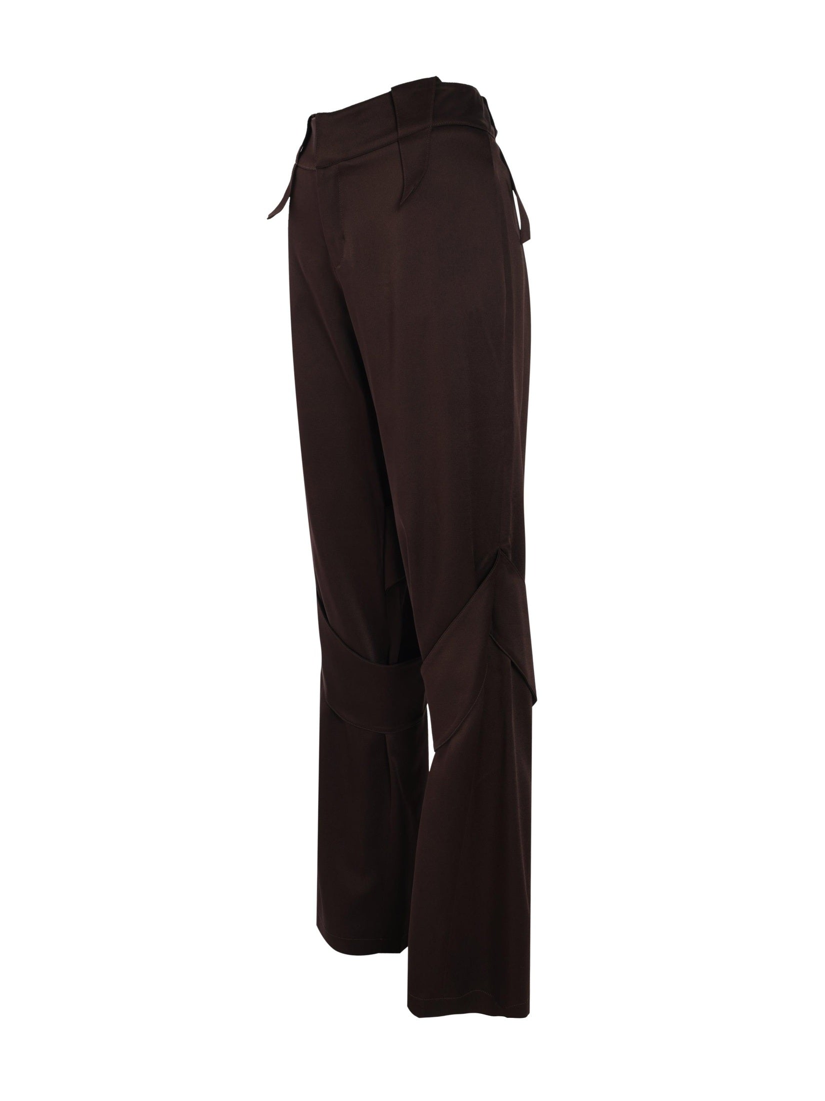 Cargo satin pants