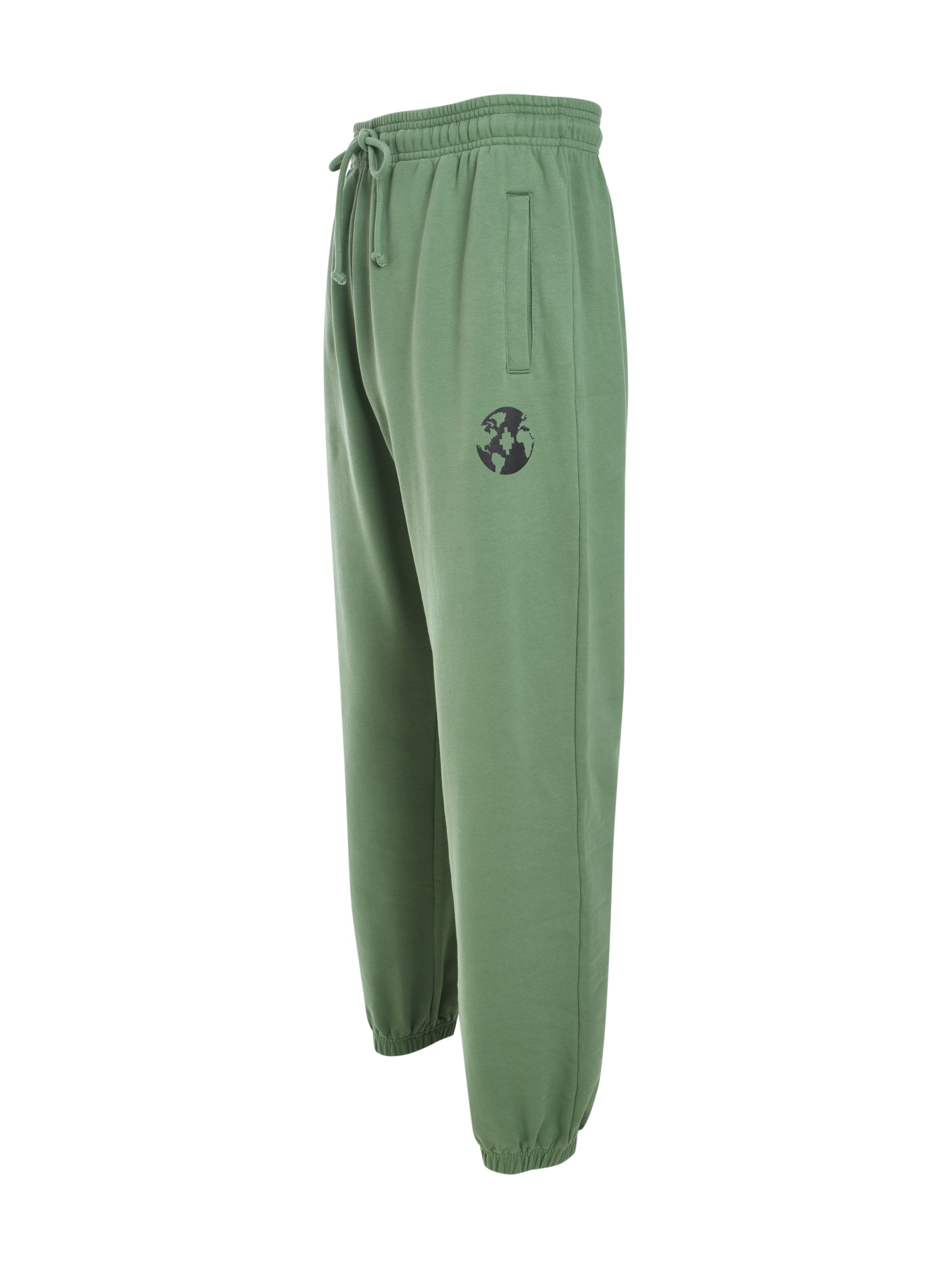 COUNTY GLOBE BAGGY SWEATPANTS DEEP GREEN