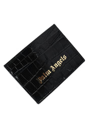 Palm Angels Black Logo Card Holder محفظة 