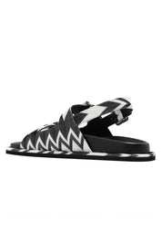 MIA SANDAL WAVE BLACK - WHITE / 0 360W-400M