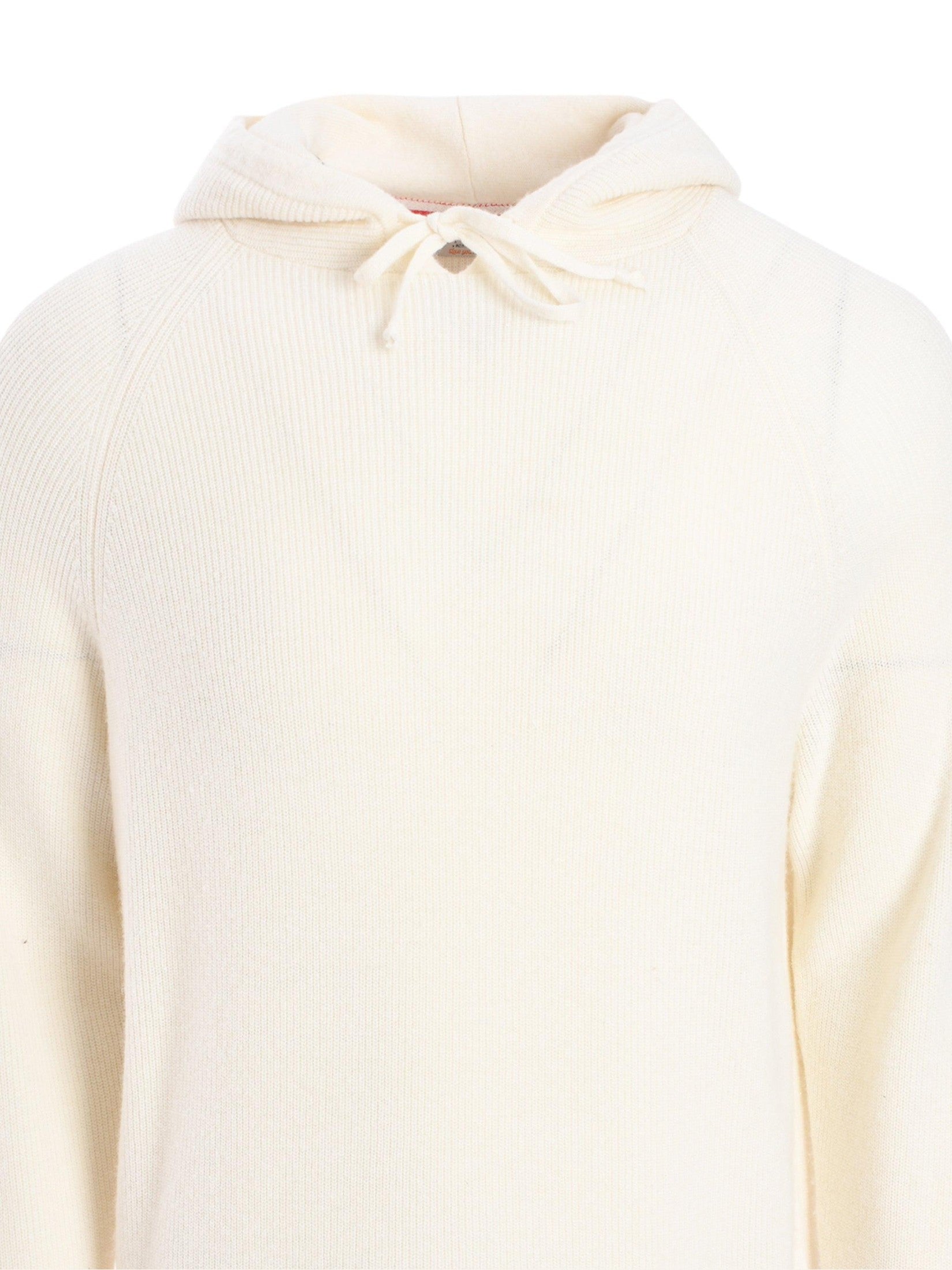 Hoodie neck mixed viscose