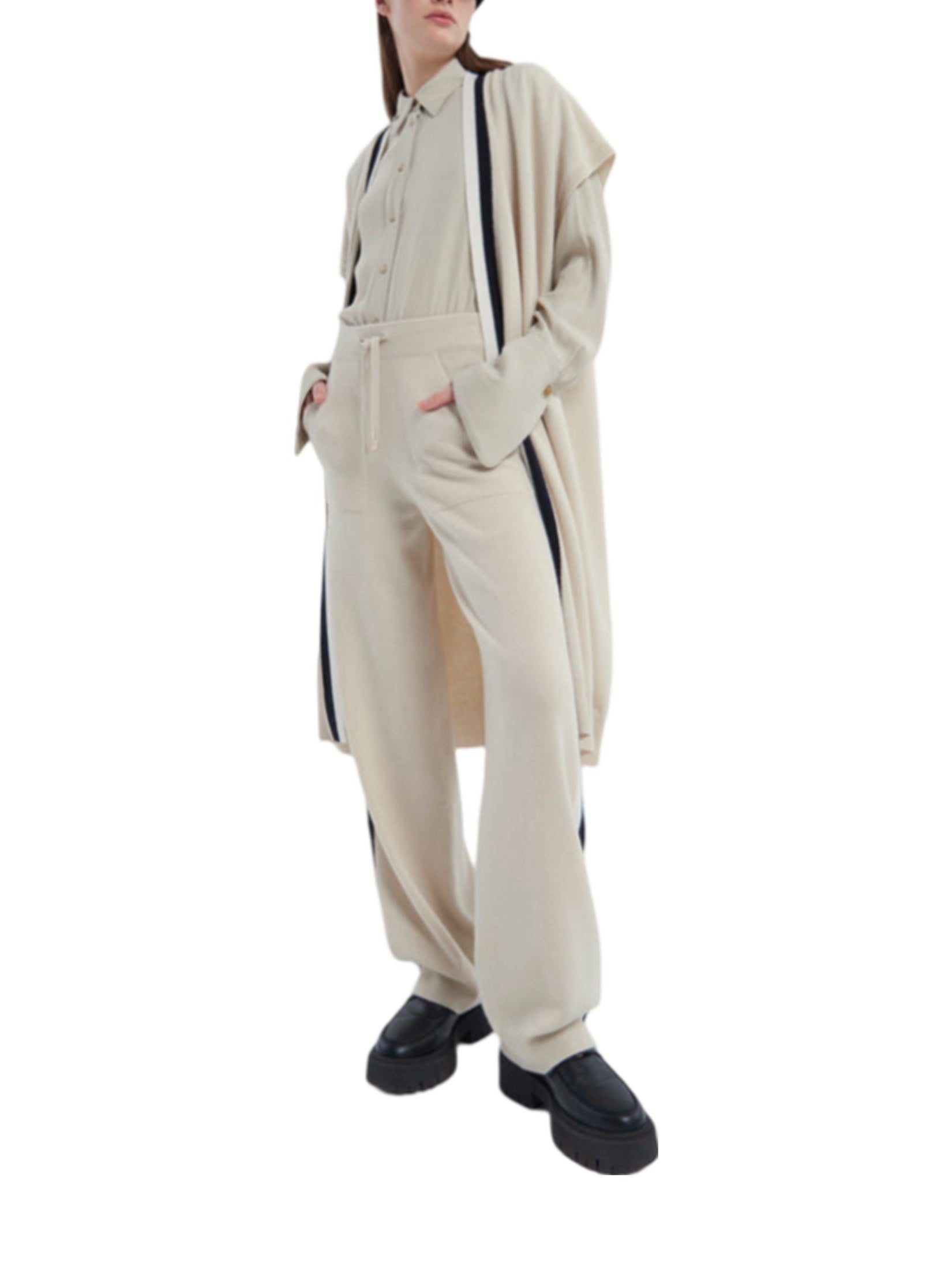 Luxury wool, cashmere & silk knit cardigan
