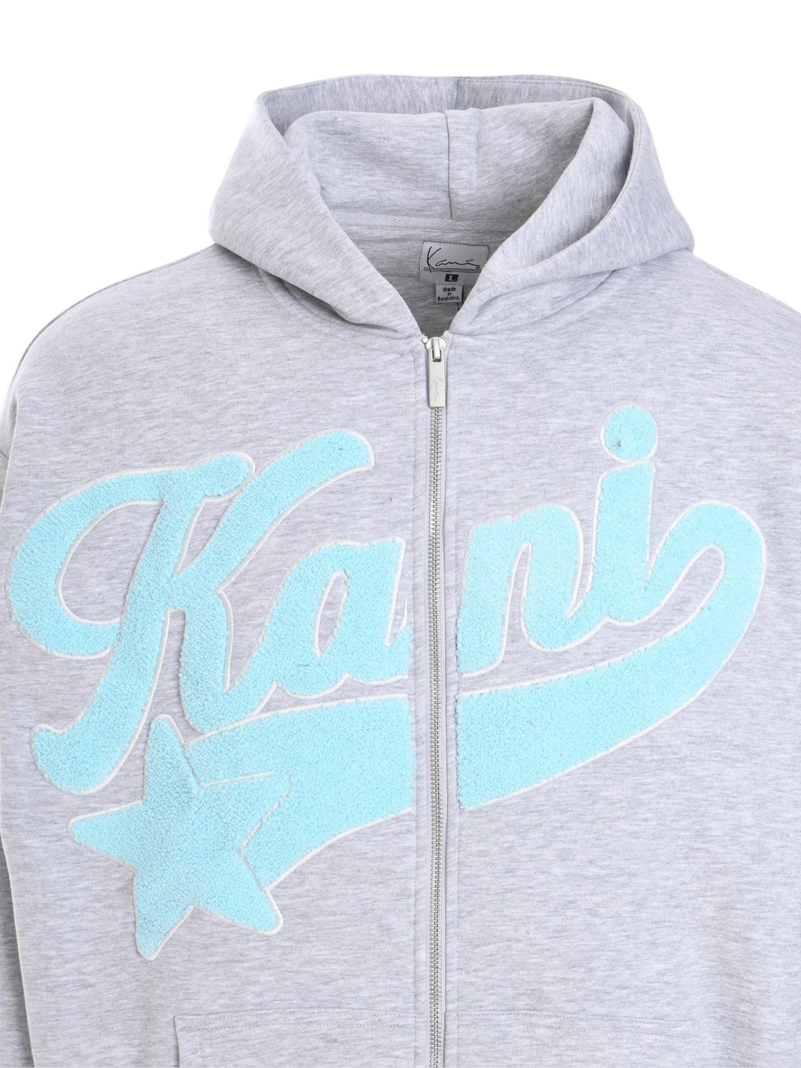 Kani star logo os full zip hoodie