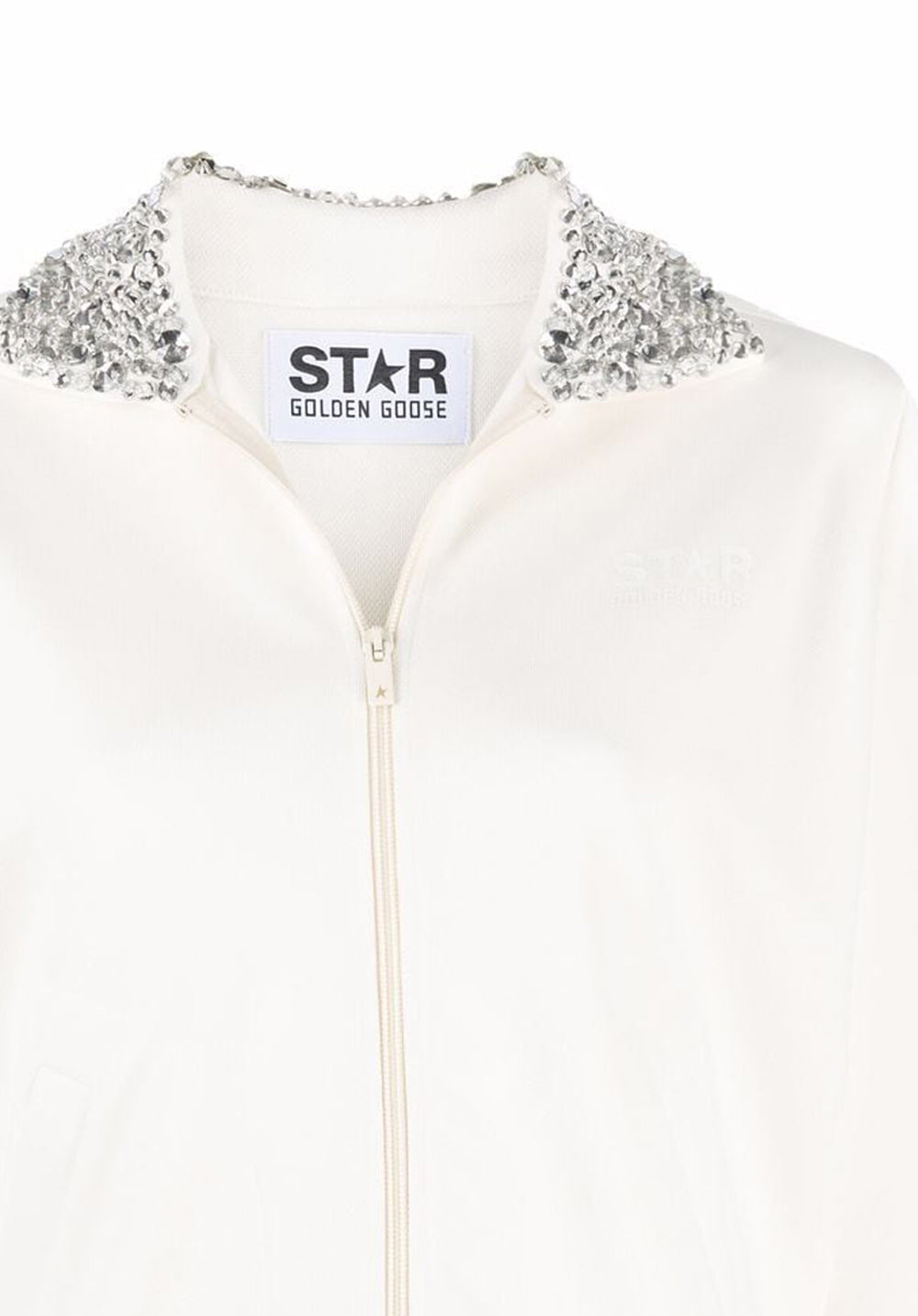 Golden Goose crystal-embellished zipped sweatshirt