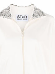 Golden goose crystal-embellished zipped sweatshirt