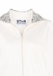 Golden Goose crystal-embellished zipped sweatshirt