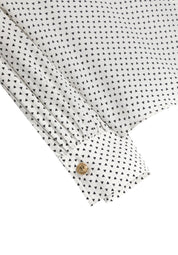 BALMAIN KIDS WHITE GEOMETRIC PATTERNED SHIRT